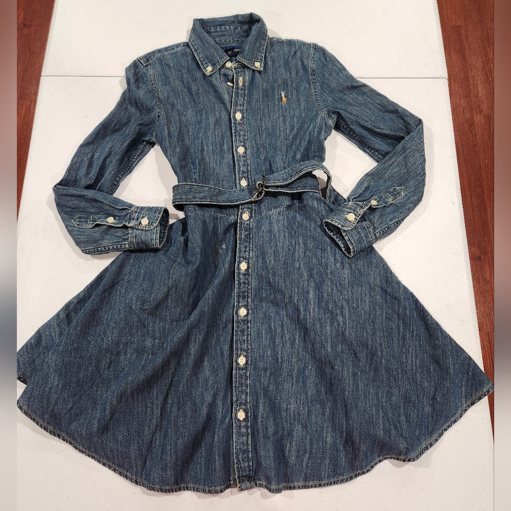 Ralph Lauren Denim Shirt Dress Belted